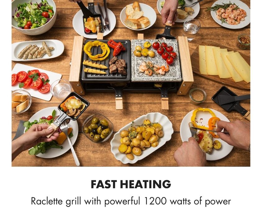 Grill do raclette 1200W  8osób