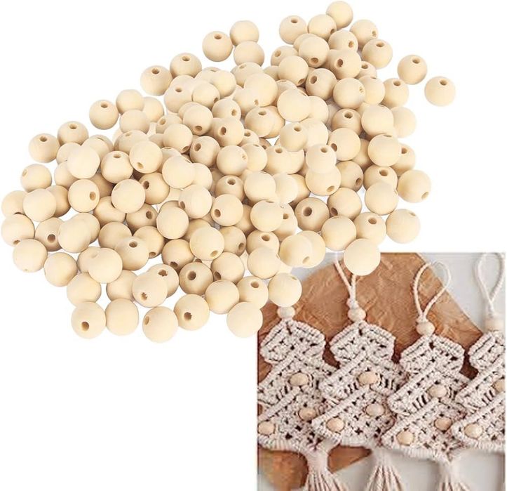 kulki, Koraliki, Makrama, bransoletki, Koraliki, Drewniane koraliki