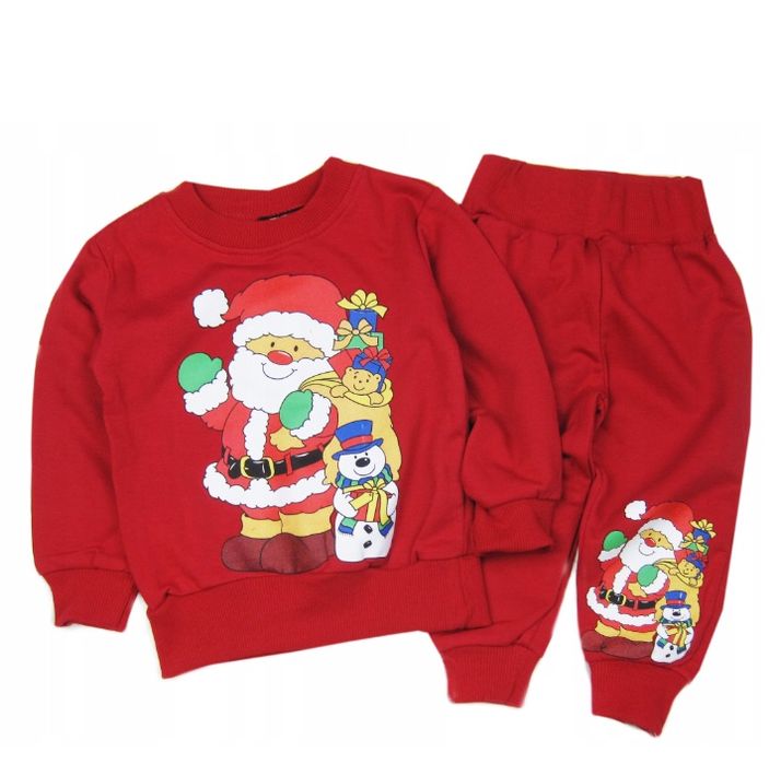 Wyprzedaż!! Zestaw świąteczny ocieplany rozmiary   2-3, 1-2, 0-1