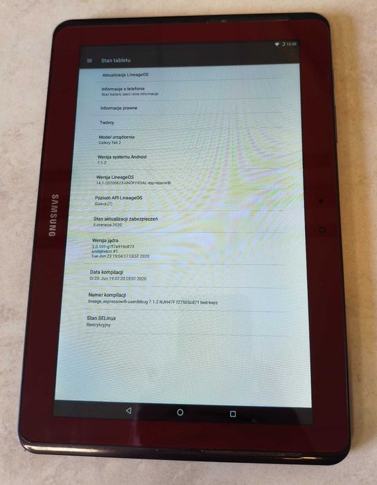 Tablet Samsung Galaxy TAB 2