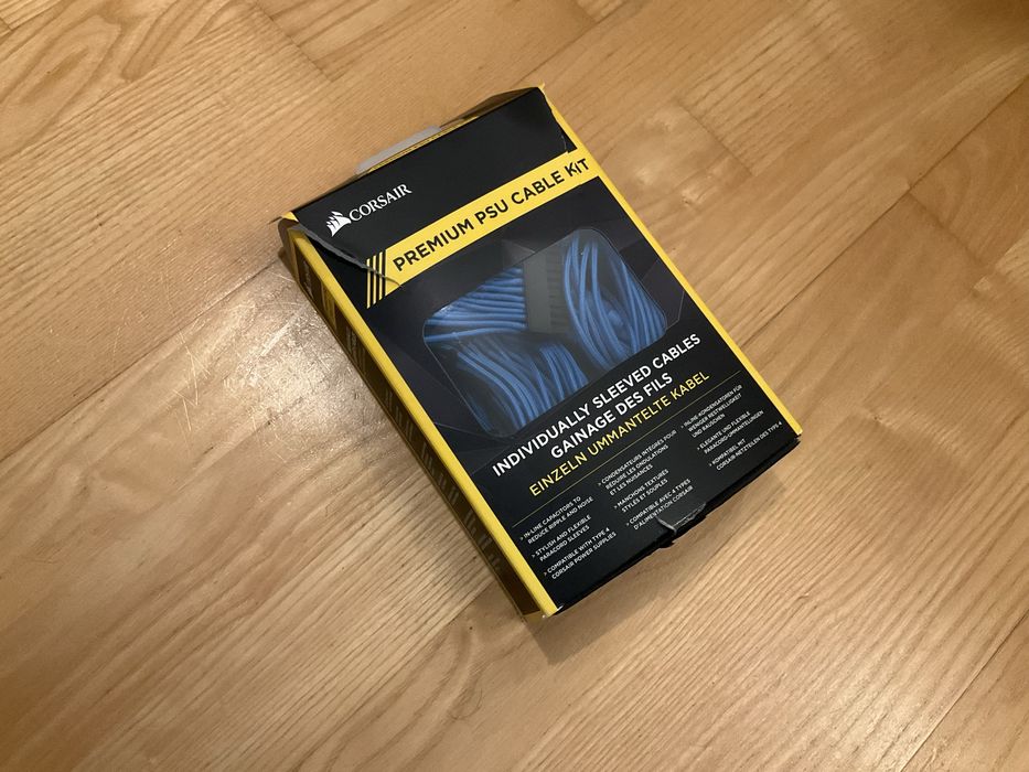Corsair Premium cable kit przewody niebieskie nylonowe