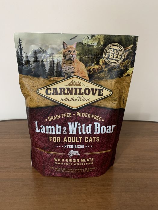 Сухий корм Carnilove LambWild Boar Sterilised з ягням та диким кабаном