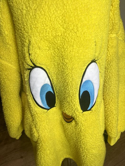 Ocieplacz szlafrok żółty gruby XS-S