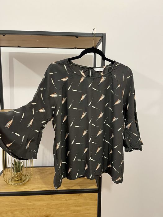 Yaya Women szara bluzka z wiskozy w kłosy rozmiar 44 XL