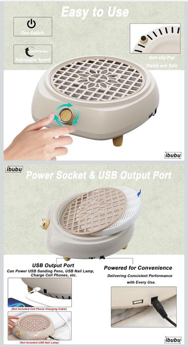 Вытяжка вентилятора для маникюра 130w