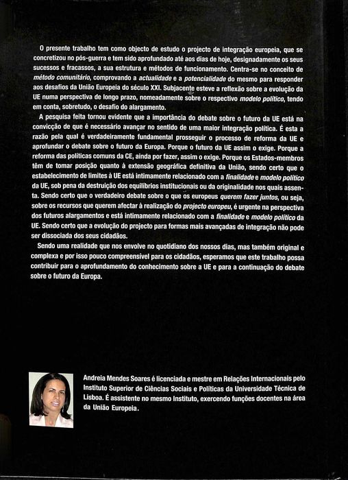 "União Europeia: que modelo político?" de Andrea Mendes Soares