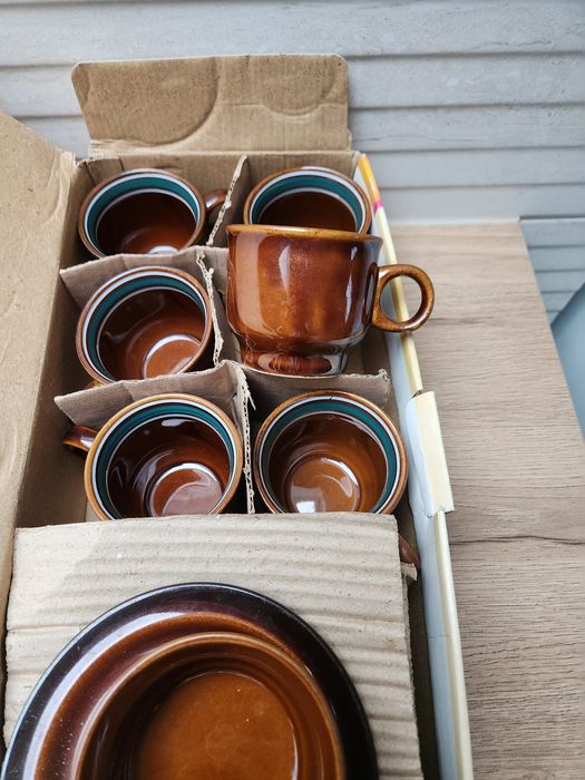 Komplet filiżanek PRL-owskie