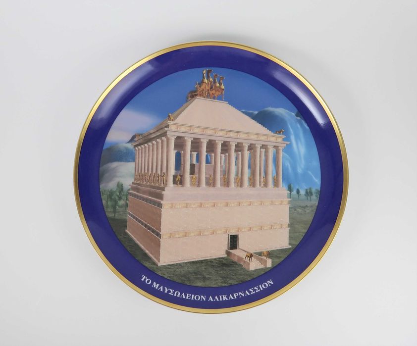 Pratos porcelana - 7 Maravilhas do Mundo Antigo