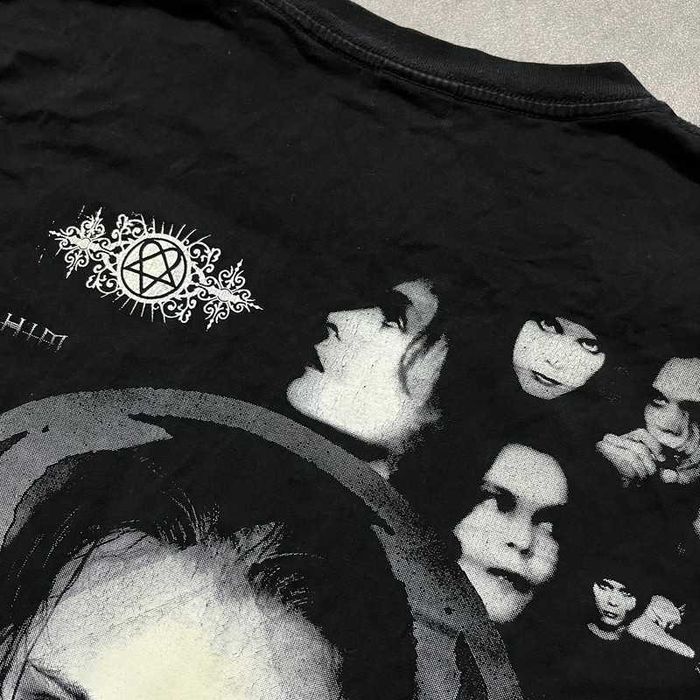 Vintage Koszulka HIM Goth Rock T-Shirt Retro Y2K 90s Alt