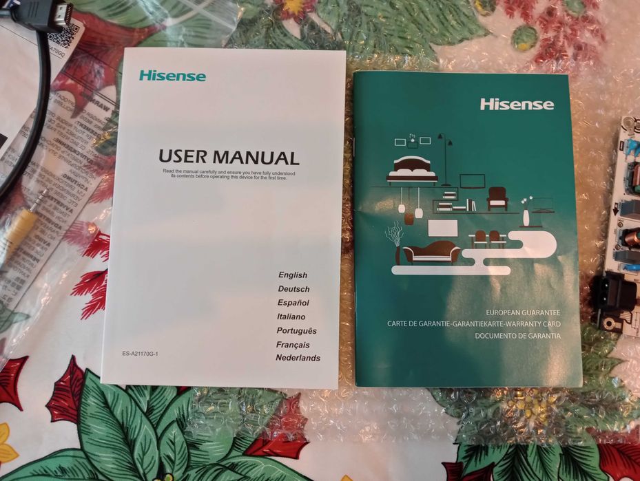 Smart TV Hisense 43A7GQ 4K - Para Reparação (AVARIADA) com Fonte Extra