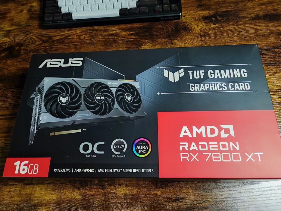 ASUS TUF RX 7800 XT OC 16GB - ідеальний стан, гарантія 2 роки