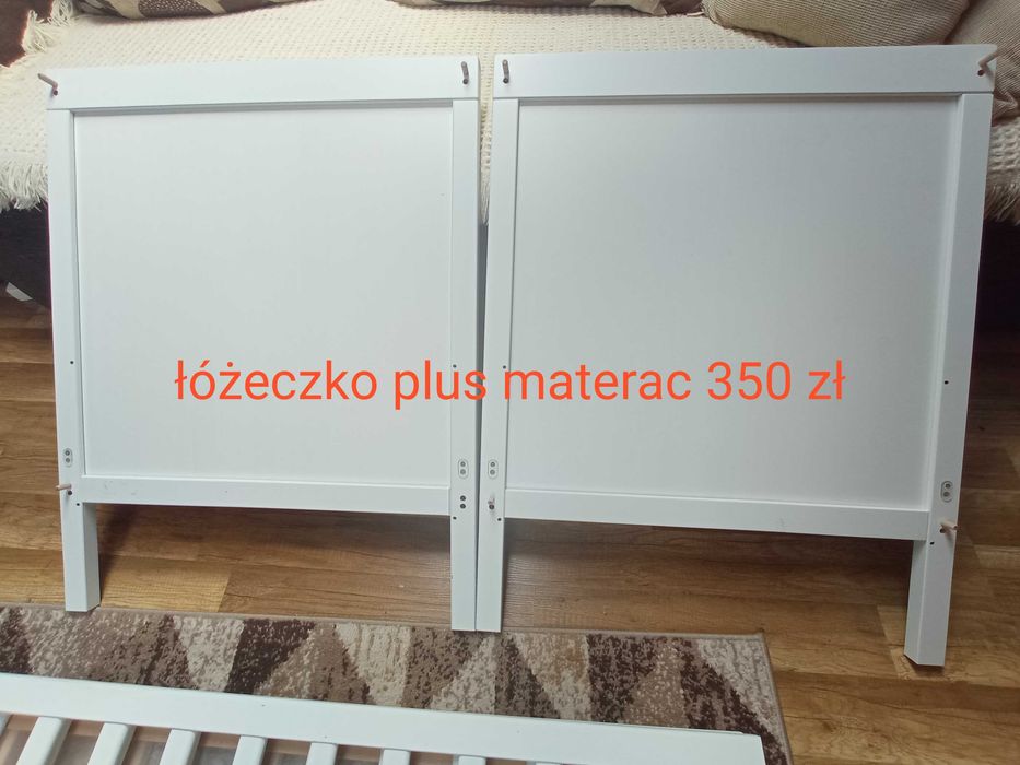 Materac i łóżeczko Ikea Sundvik