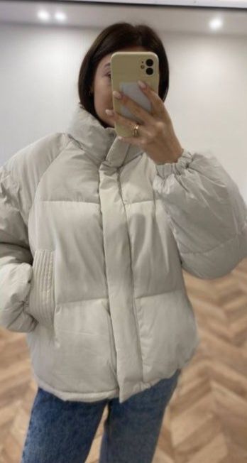 Пуховик вкорочений розмір М стан новго