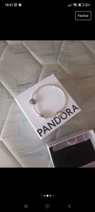 Pulseira Pandora Original Coração Árvore de Família