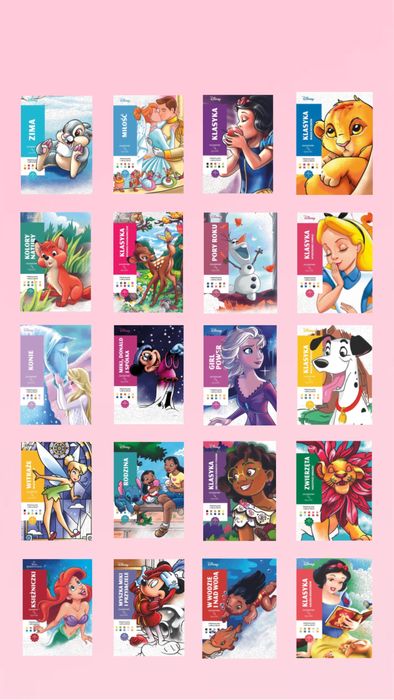 Розмальовки дісней польське видавництво