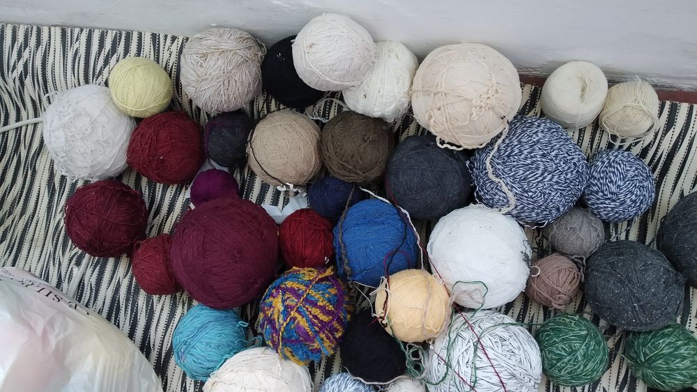 Продам нитки для вязания б/у