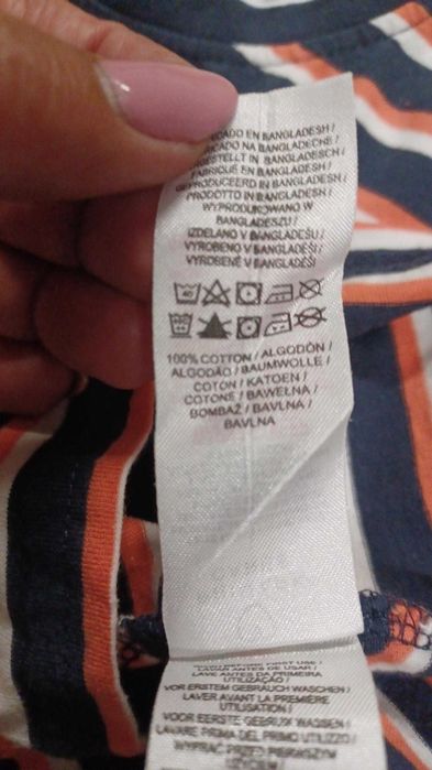 H/33 Bawełniana bluzeczka dziecięca Primark  r. 86