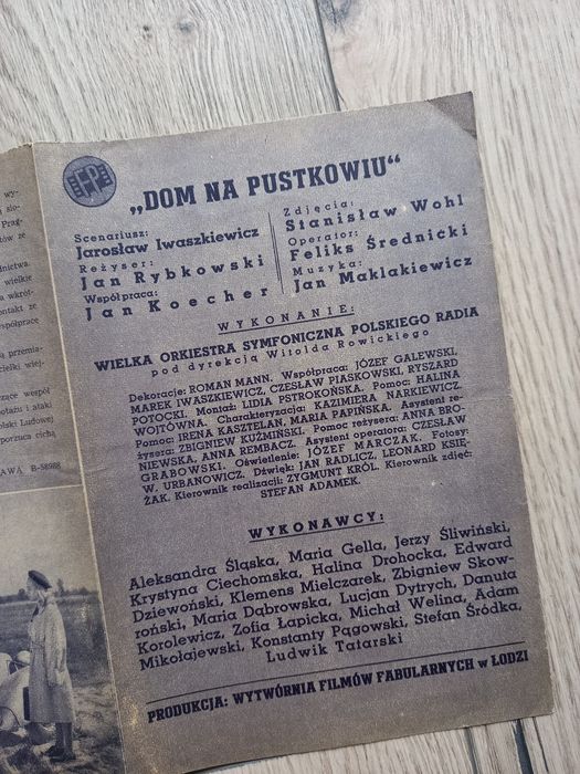 Stare ulotki plakaty filmowe vintage movies