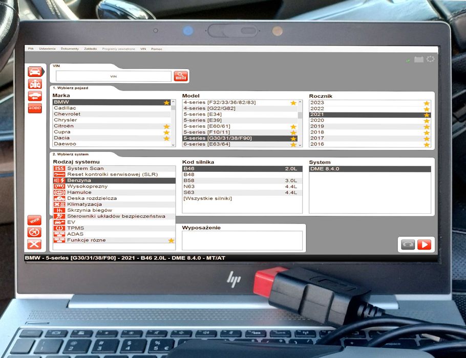 Polski program diagnostyczny do  testerów interfejsów multidiag pro plus do diagnostyka samochodów osobowych dostawczych i ciężarowych