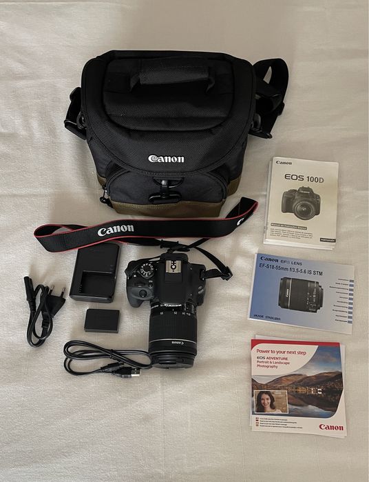 Câmara Fotográfica Canon EOS 100D + Objectiva EFS 18-55mm