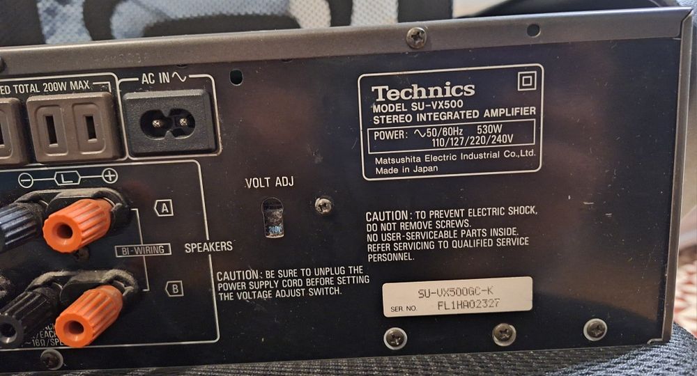 Technics Model SUVX500 AMPLIFIER