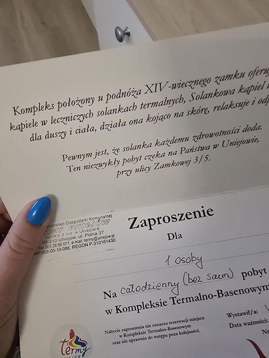 Bilet całodzienny na termy uniejów dla osoby dorosłej