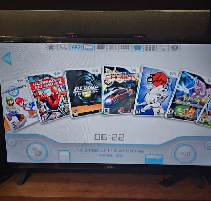 Wii desbloqueada em bom estado