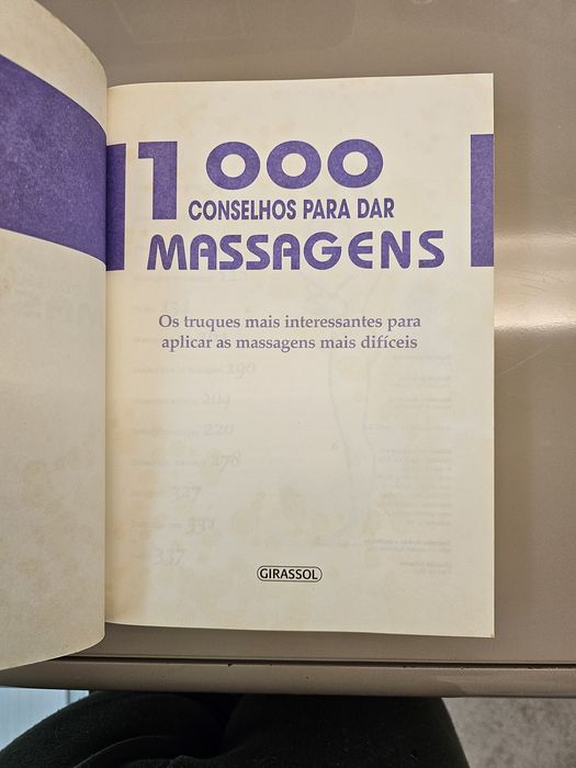 Livro 1000 conselhos para dar massagens