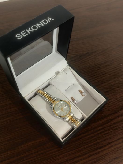 Relógio Sekonda Novo (+ Brincos)