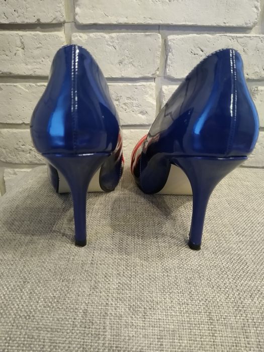 Szpilki pantofle buty na obcasie 37