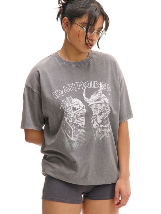 (Олх доставка) Футболка cropp з принтом Iron maiden M