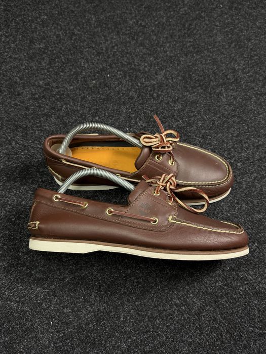 Кожаные топ-сайдеры Timberland Classic