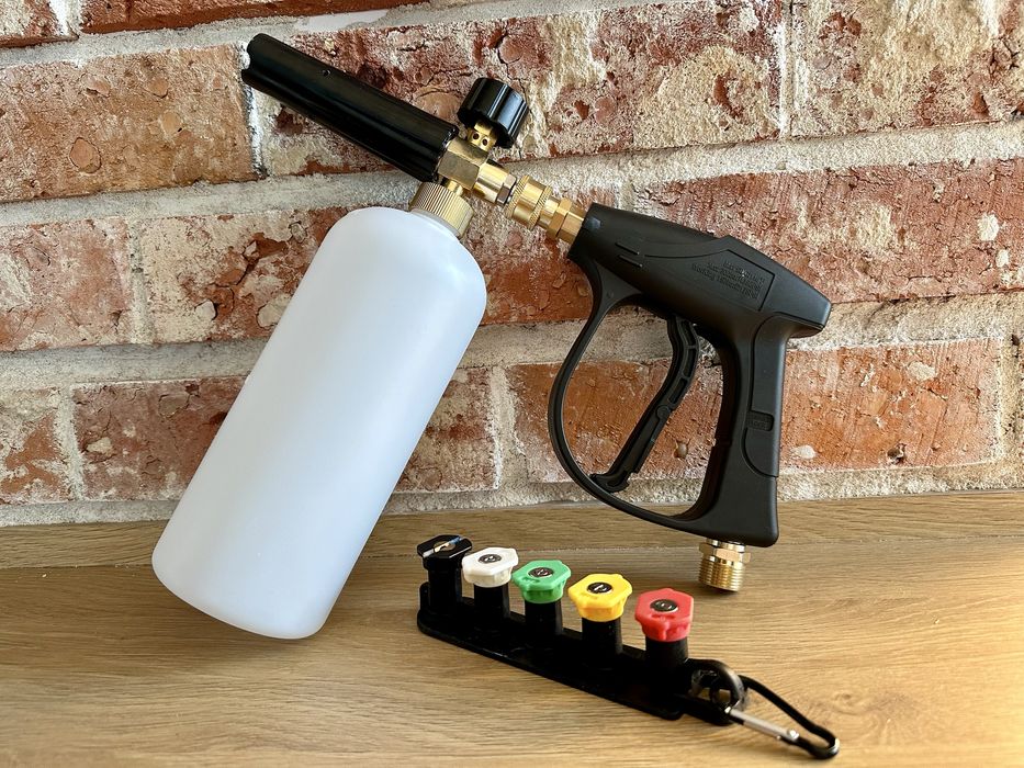 Krótki pistolet do myjki + Pianownica * Detailing * Zestaw