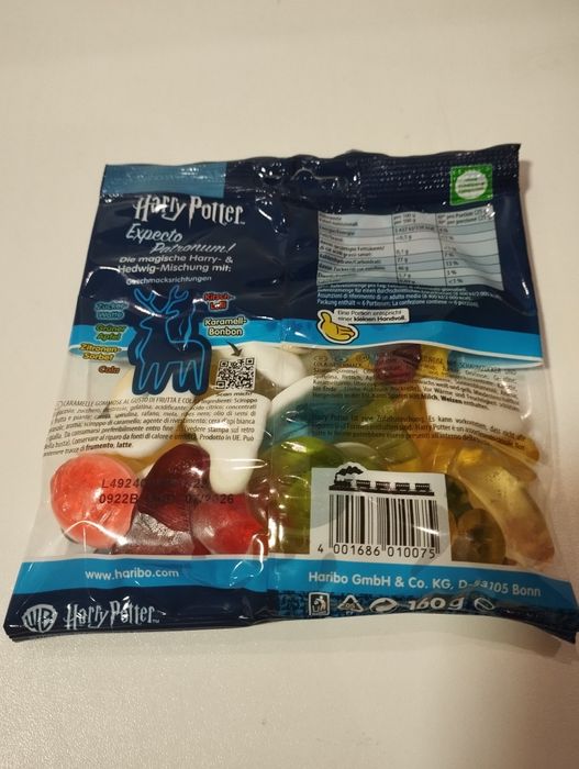 Zestaw żelek Harry Potter 4 sztuki każda inna