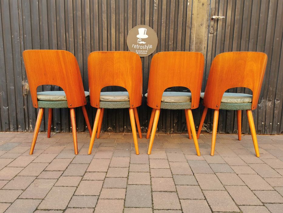Krzesła TON (Thonet) proj. Oswald Haerdtl, Czechosłowacja '60, PRL