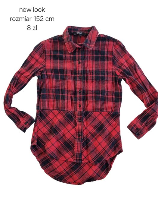 Długa koszula new look rozmiar 152 cm kratka