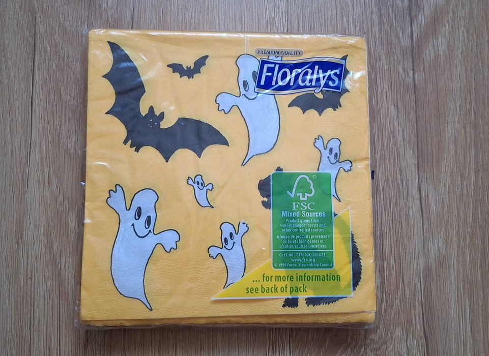 Komplet ozdobnych serwetek Halloween do DIY decoupage 3 x 30 serwetek