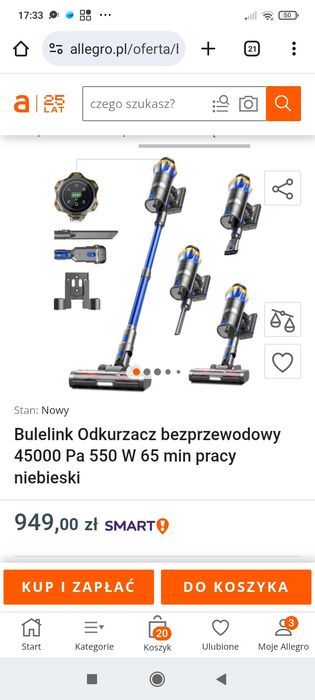 Różne odkurzacze powystawowe