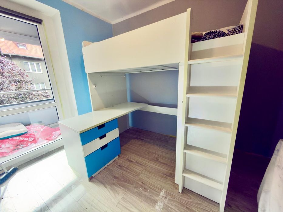 antresola biurko szafa IKEA
