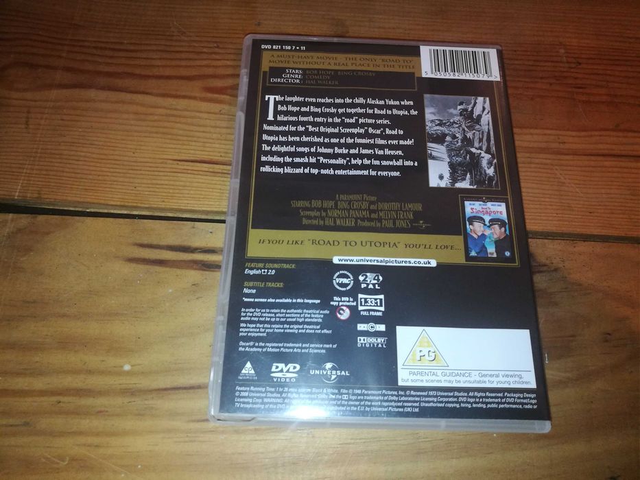 ROAD TO UTOPIA 	DVD (sem legendagem - áudio Inglês)