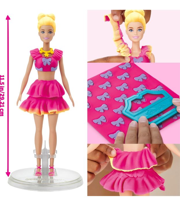 Barbie, Play-Doh Barbie Ruffles and Bows Set, барбі плей до