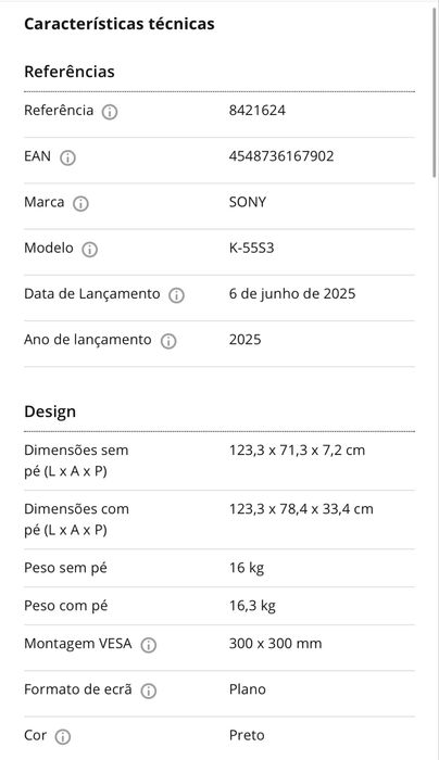 Sony Bravia Smart Tv 55