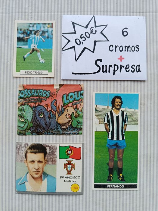 Lote de CROMOS  Antigos  e  SAQUETAS  Seladas