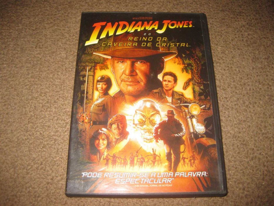 DVD "Indiana Jones e o Reino da Caveira de Cristal" com Harrison Ford