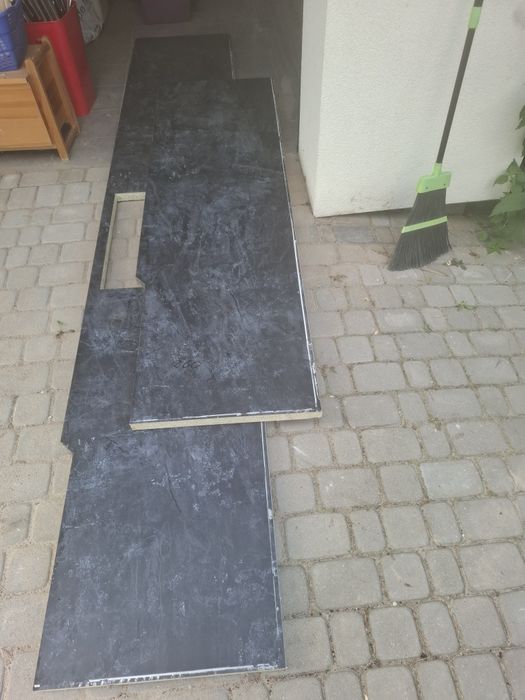 2 x Blat czarny Pfleiderer