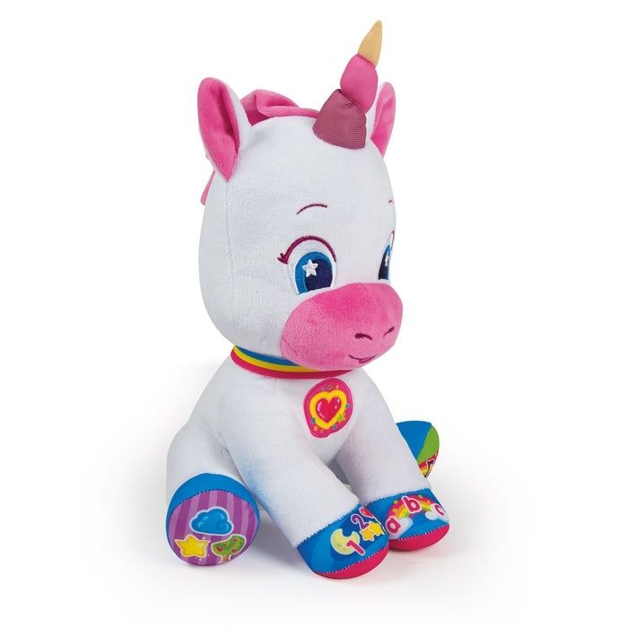 Unicórnio Peluche Interativo (C/ som e luzes)