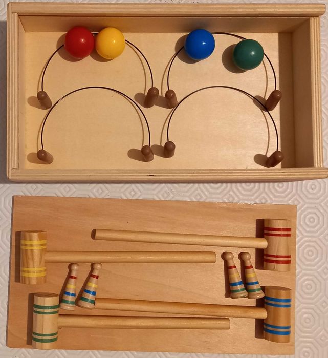 Jogo BordkRoket Desk Croquet em madeira flying tiger