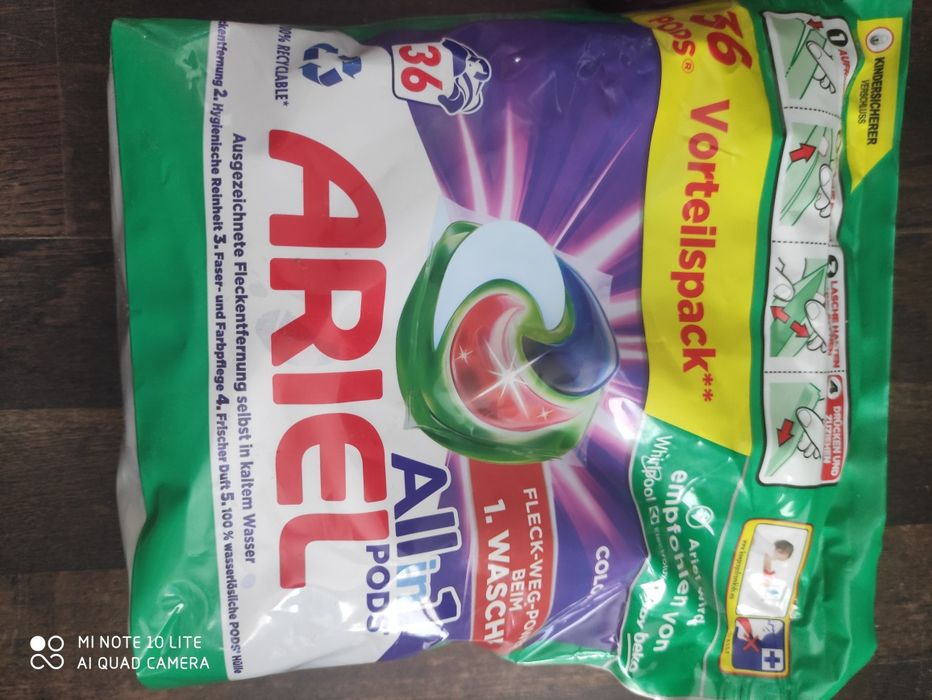 Oferuję kapsułki do prania Ariel 36szt