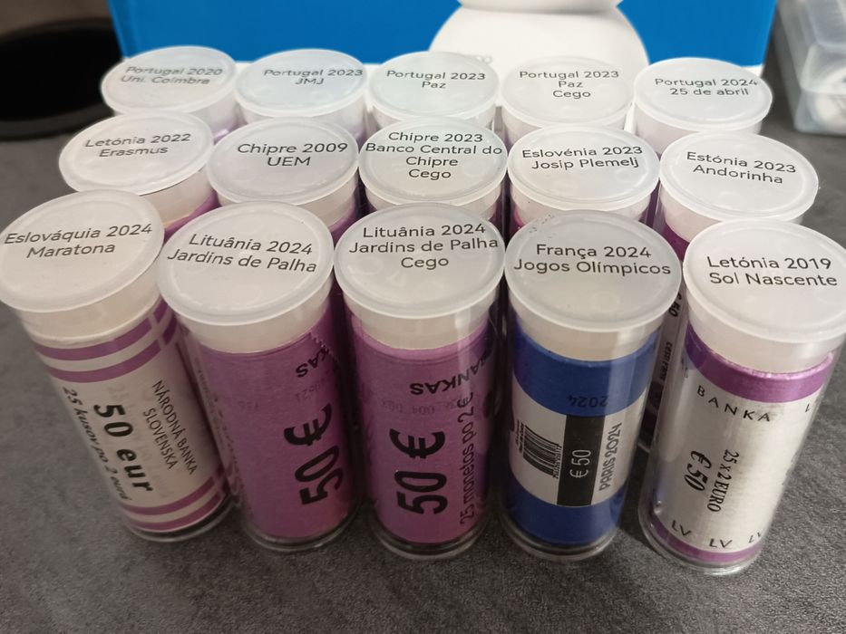 Rolos Moedas comemorativas 2€