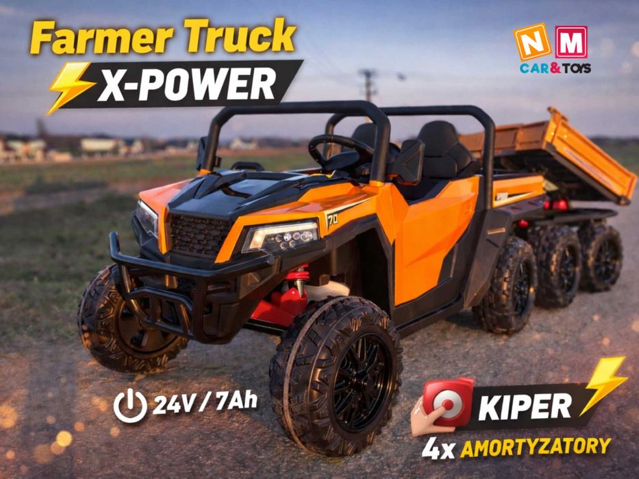 Udźwig 60kg 800W/24V Farmer  2os. Auto na akumulator  samochód dla dzieci autko Pojazd elektryczny